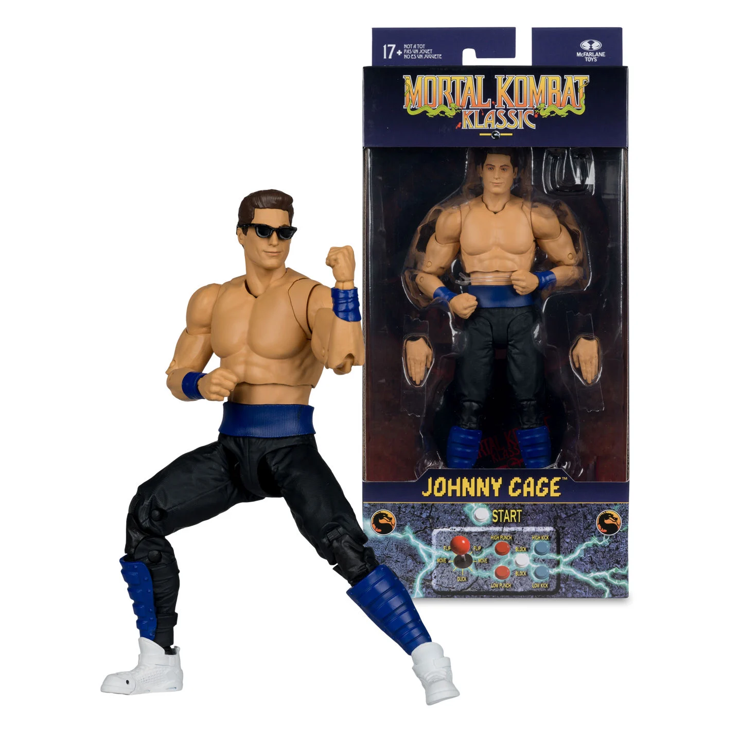 CAGE 5 Mortal Kombat Klassic Johnny Cage 7" MCFARLANE - Imagen 1