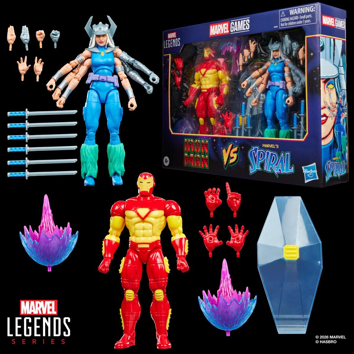 IRONMAN SPIRAL 1 Marvel Legends Gamerverse Iron Man & Marvel's Spiral two pack HASBRO - Imagen 1