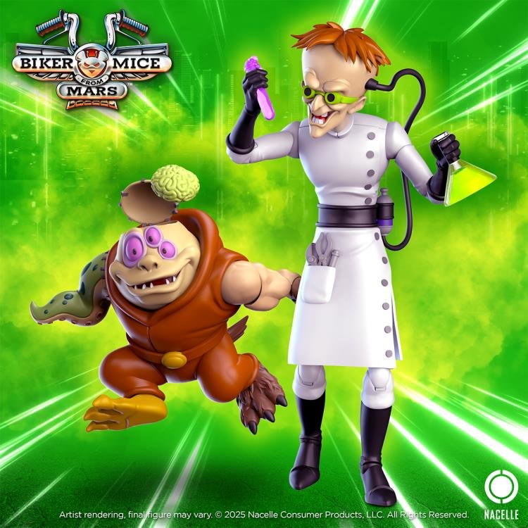 KARBUNKLE 1 Biker Mice from Mars Dr. Karbunkle with Fred the Mutant NACELLE - Imagen 1