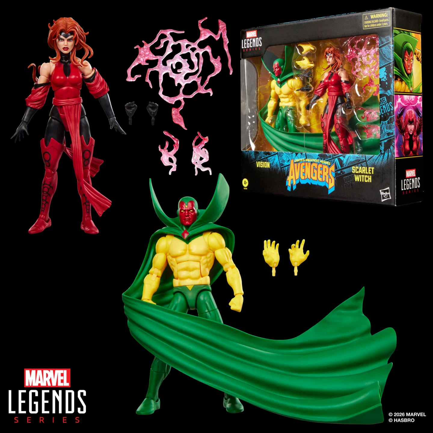 VISION SCARLETT WITCH 13 Avengers: The Crossing Marvel Legends Vision & Scarlet Witch Two-Pack HASBRO - Imagen 1